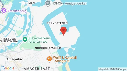 Værelser til leje i København S - kort over placeringen