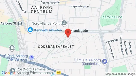 Værelser til leje i Aalborg Centrum - Foto fra Google Street View