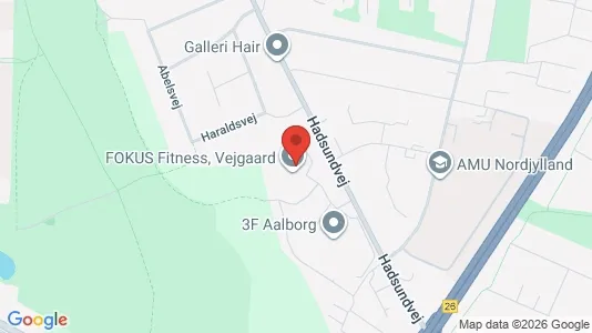 Værelser til leje i Aalborg Centrum - kort over placeringen