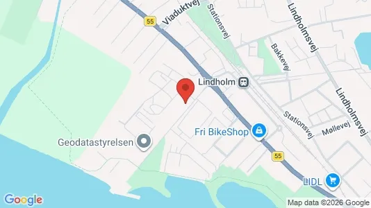 Værelser til leje i Nørresundby - kort over placeringen
